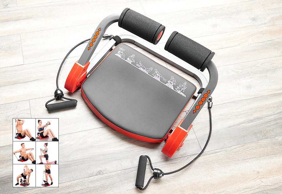 Kompakter Bauchtrainer
