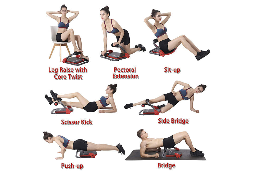 Kompakter Bauchtrainer