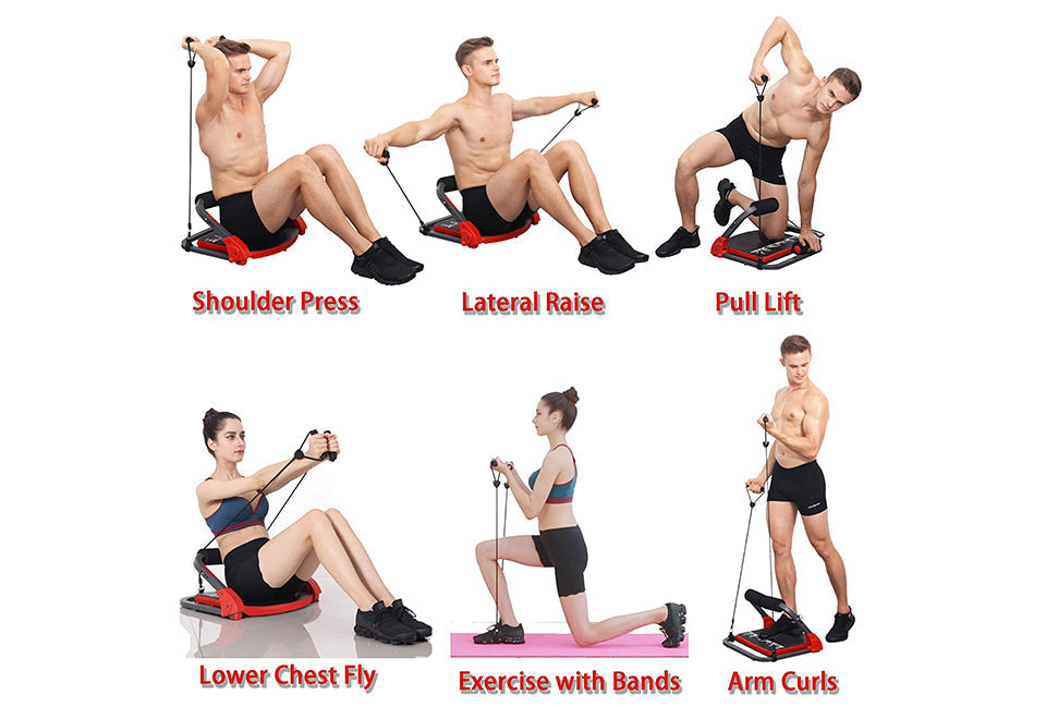 Kompakter Bauchtrainer