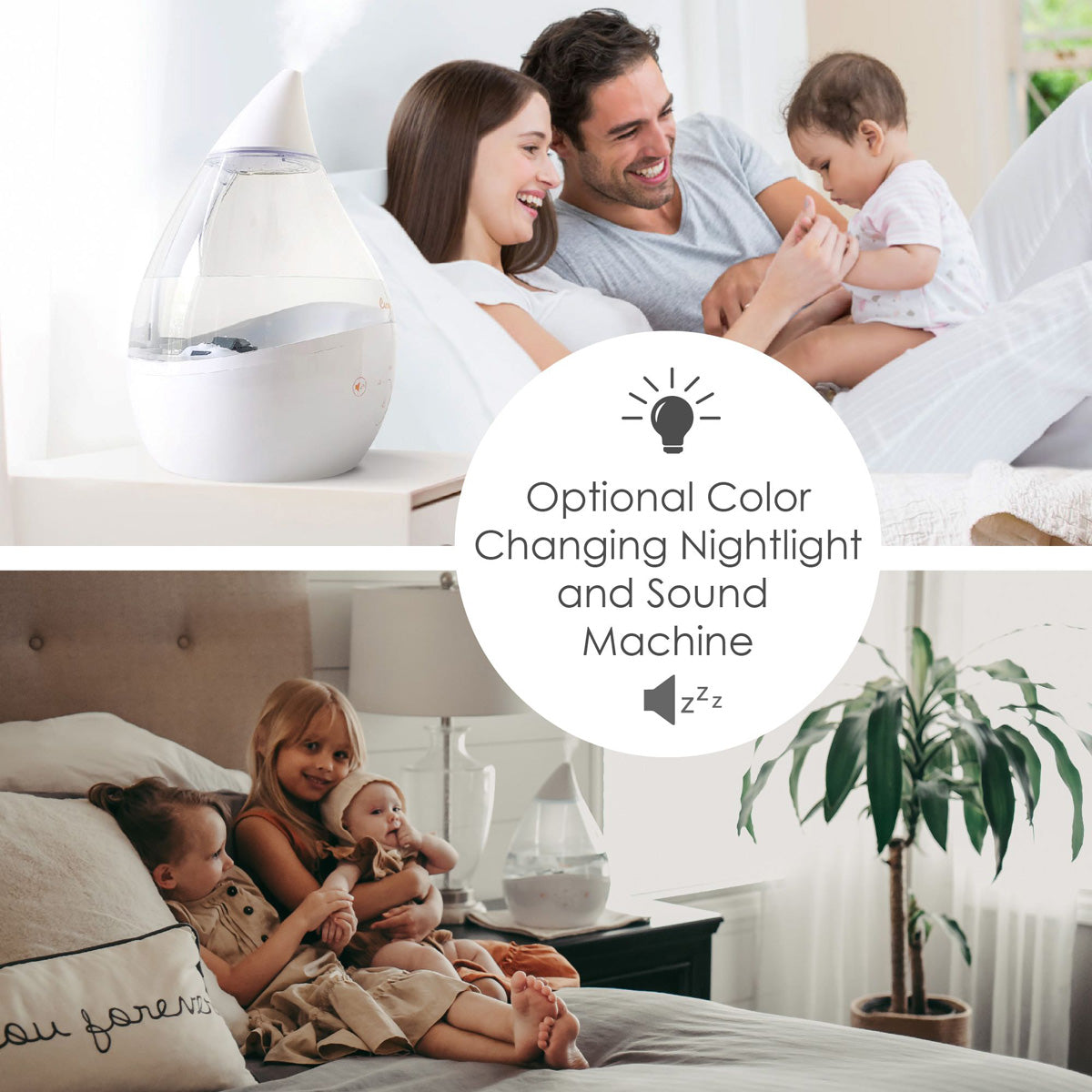 Humidificador para dormir con sonidos relajantes