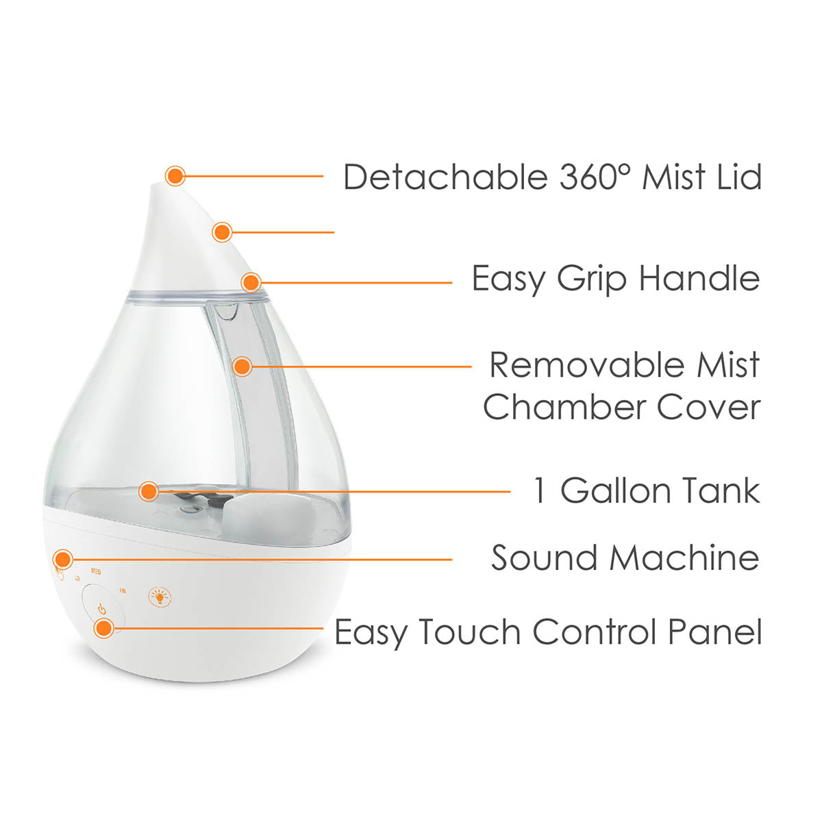 Humidificador para dormir con sonidos relajantes