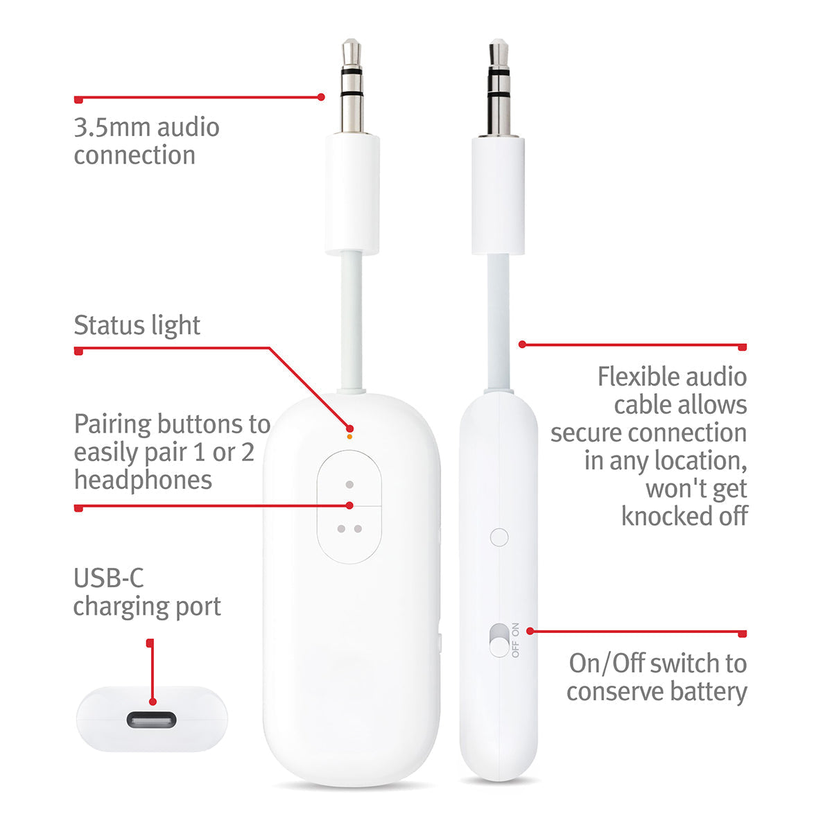 Bluetooth-Kopfhörer-Adapter