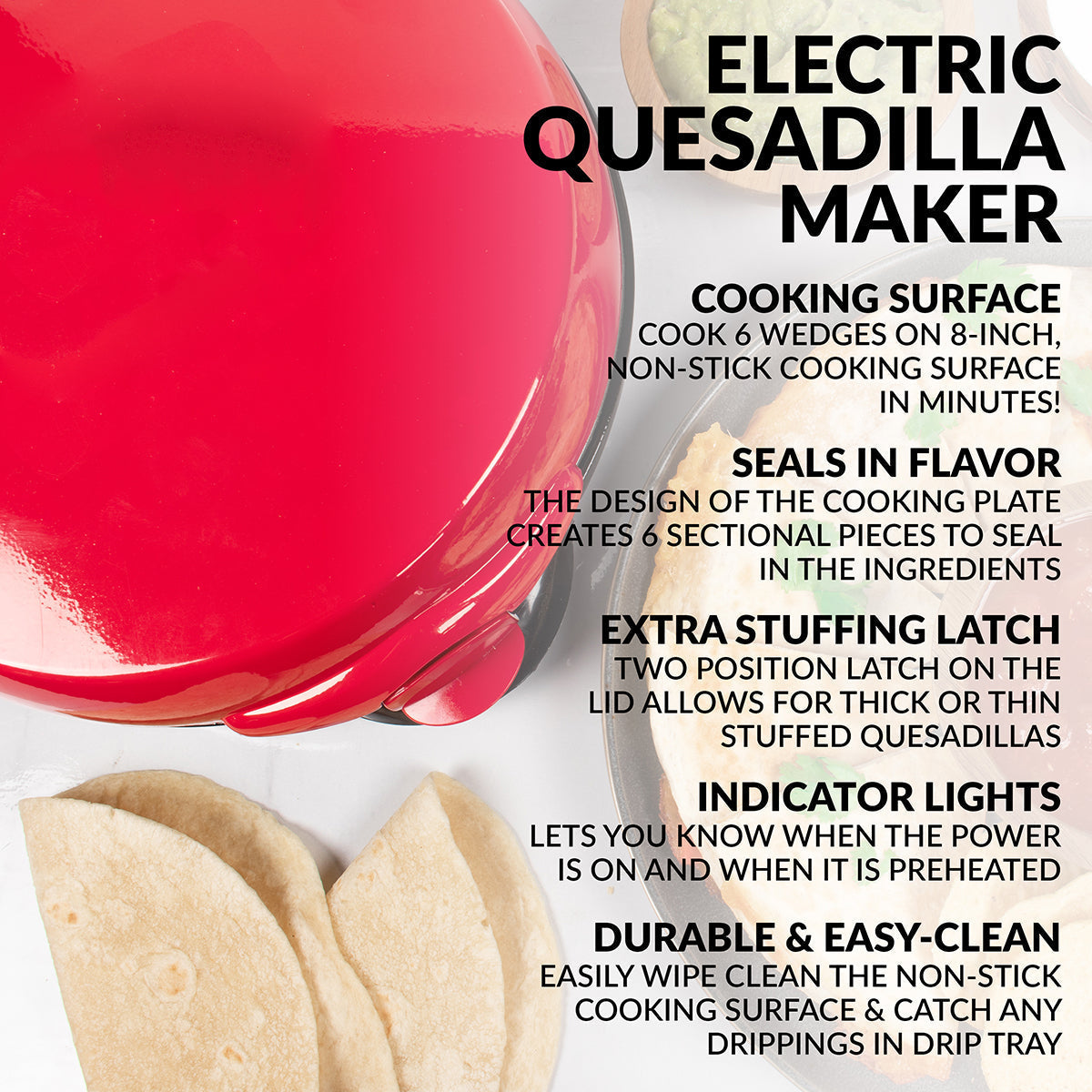 Erweiterbarer Quesadilla-Maker