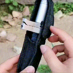 Spring-Loaded Telescoping Support Cane with Anti-Slip Grip for Trail Hiking & City Walking | Thomler