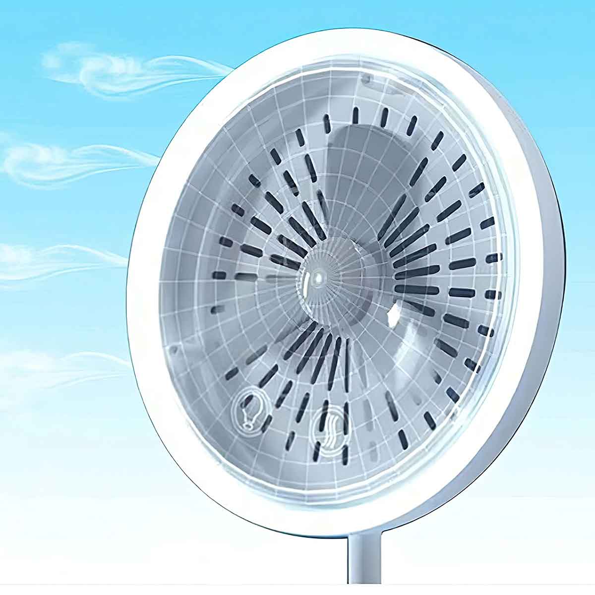 Espejo de tocador LED con ventilador de enfriamiento