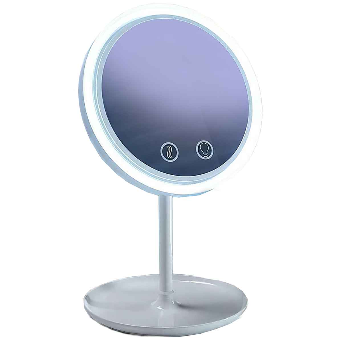 Espejo de tocador LED con ventilador de enfriamiento