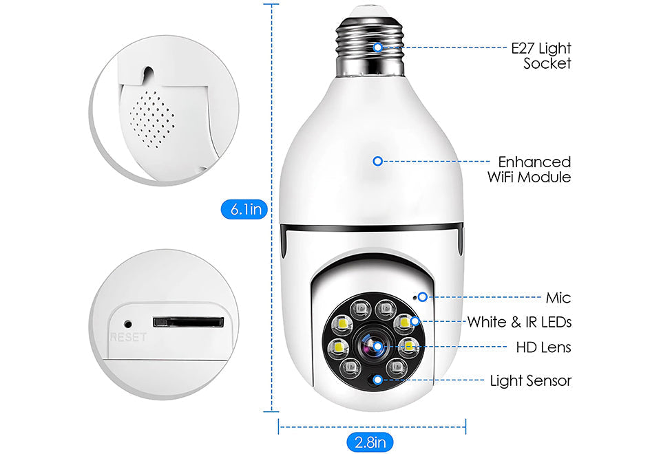 360-Degree Lightbulb Camera