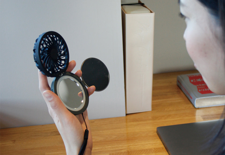 Reisspiegel met ventilator