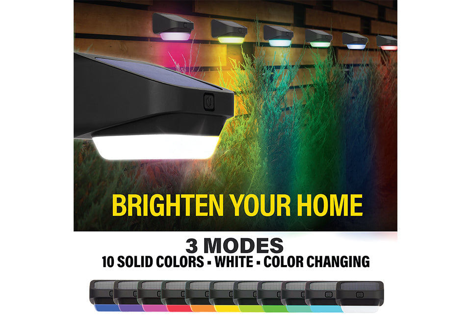 LED-Solar-Zaunleuchten (4er-Set)