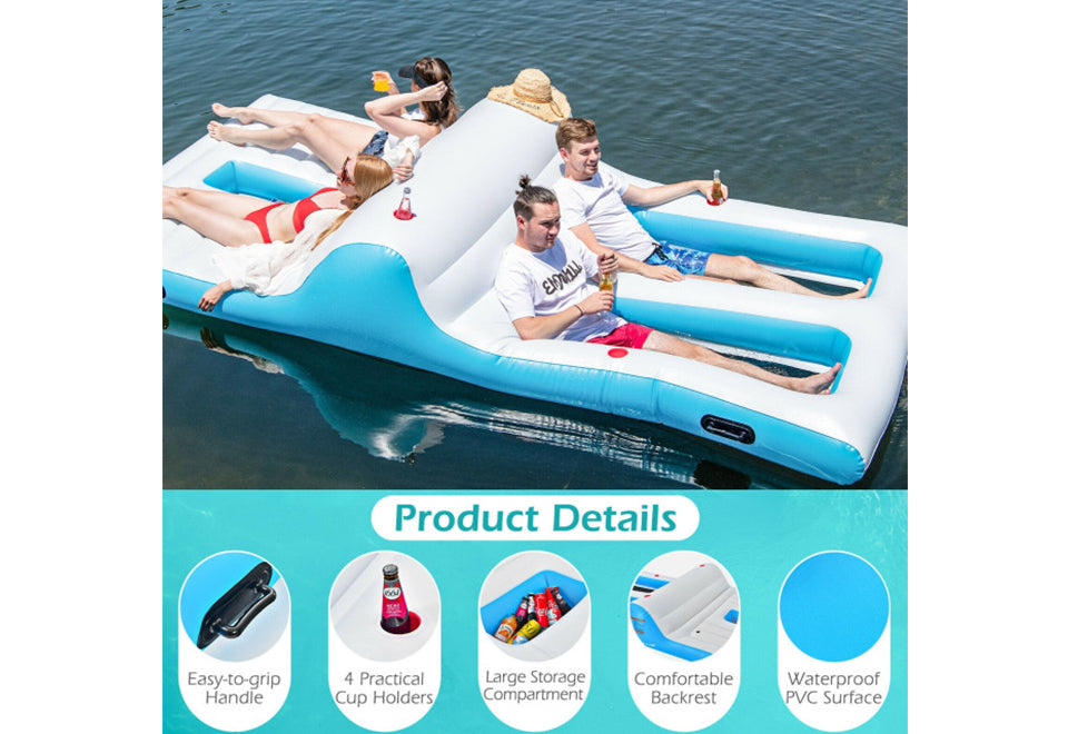 Aufblasbare Lounge-Insel für 4 Personen