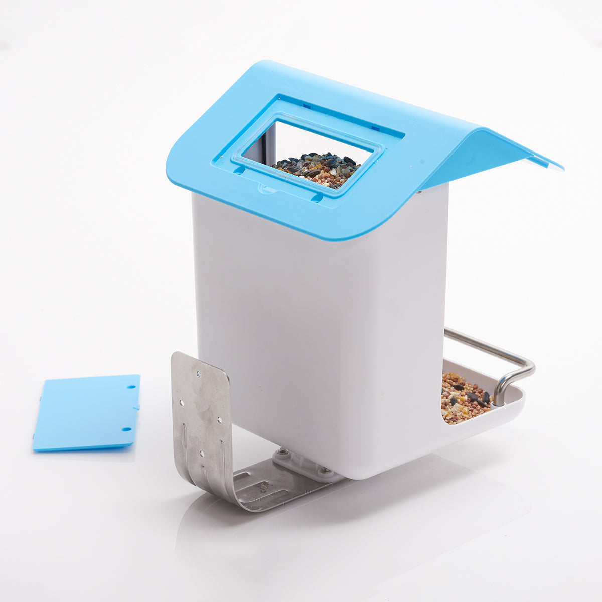 Comedero para pájaros con videocámara