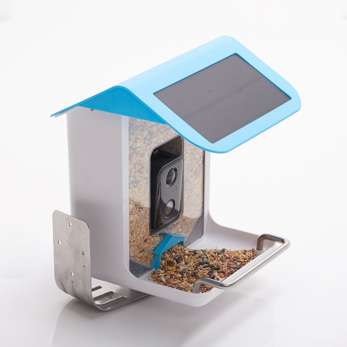 Comedero para pájaros con videocámara