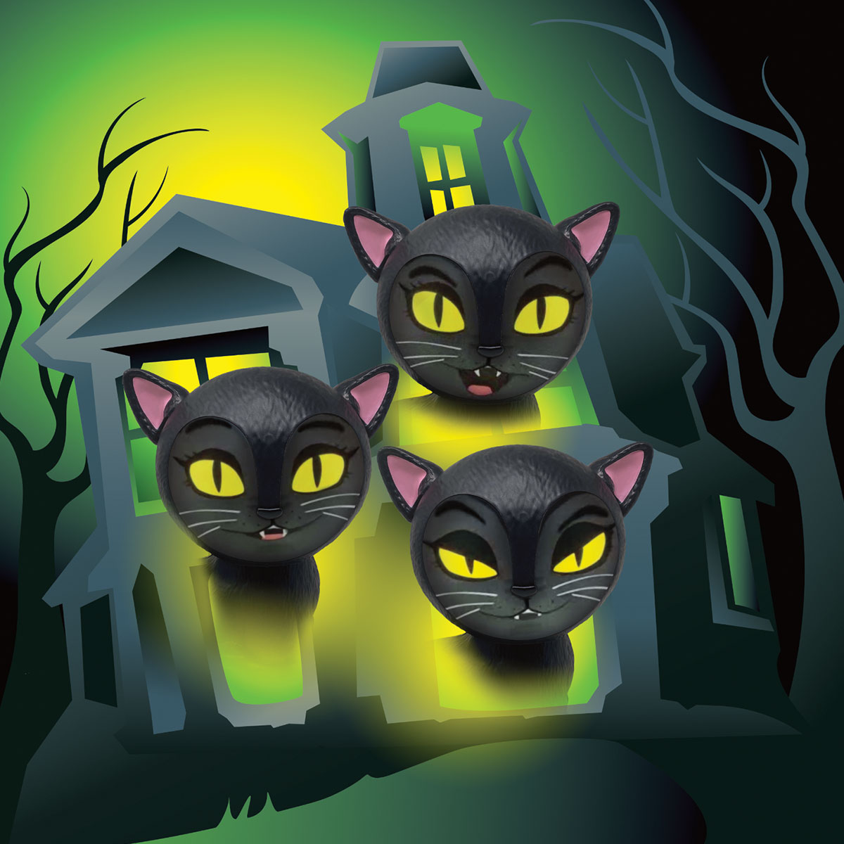 Animated Talking Halloween Cat
