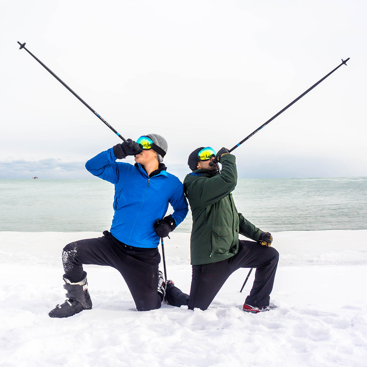 Drankdispensers voor skiën en wandelen (set van 2)