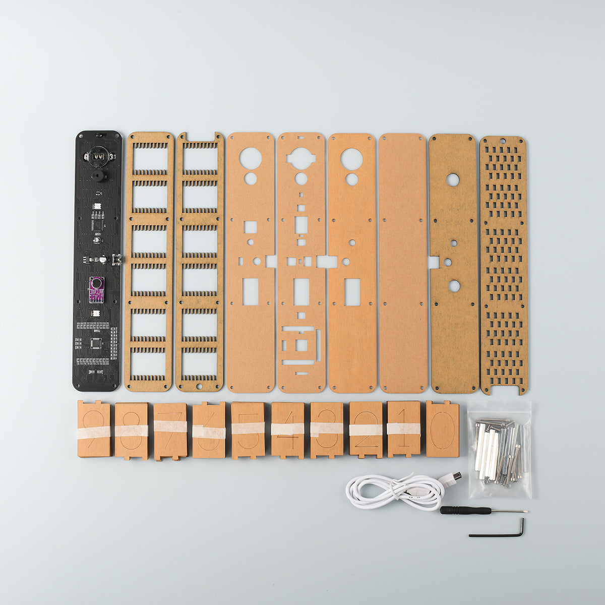 Digitale LED-kalenderklok