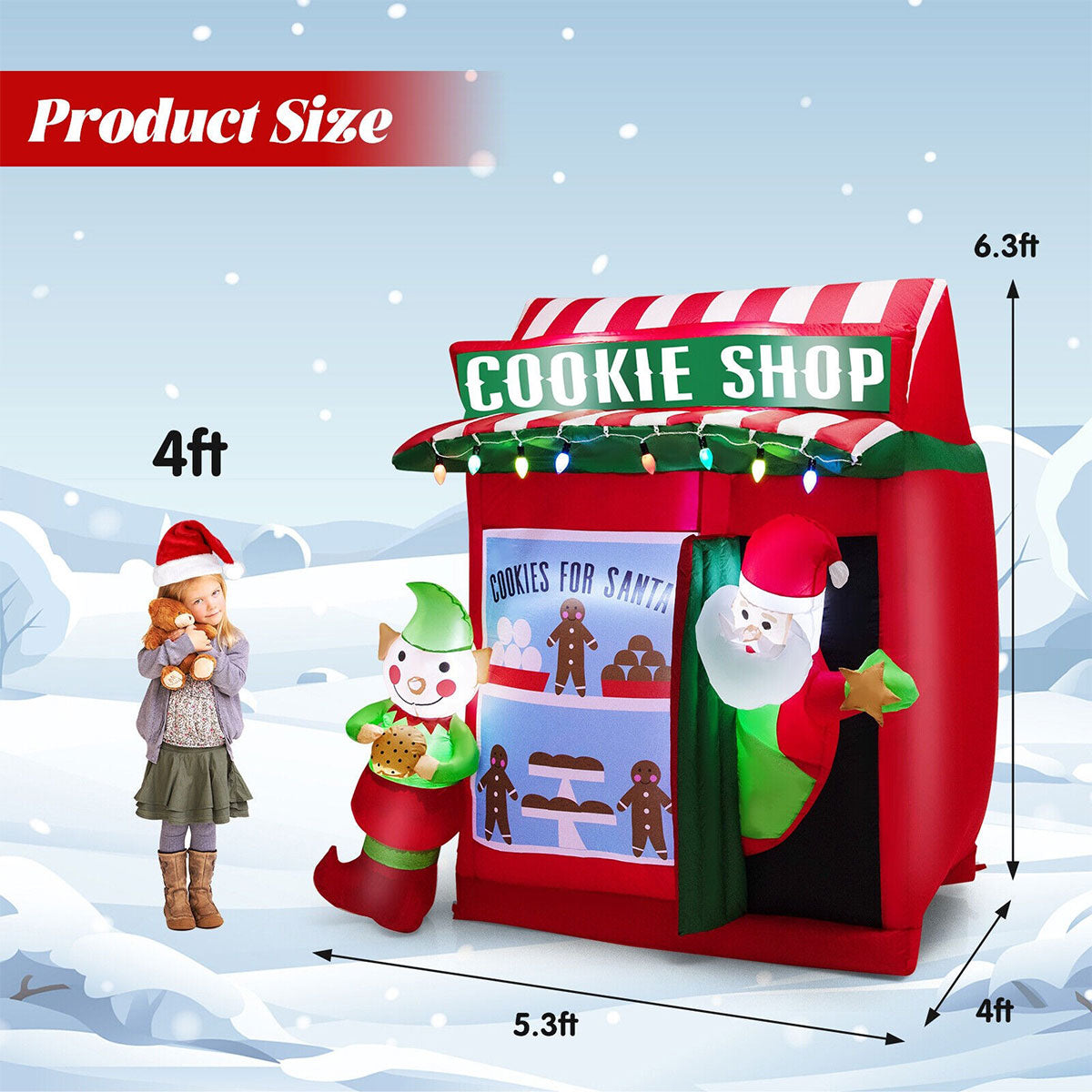 6-Ft. Inflatable Cookie Shop