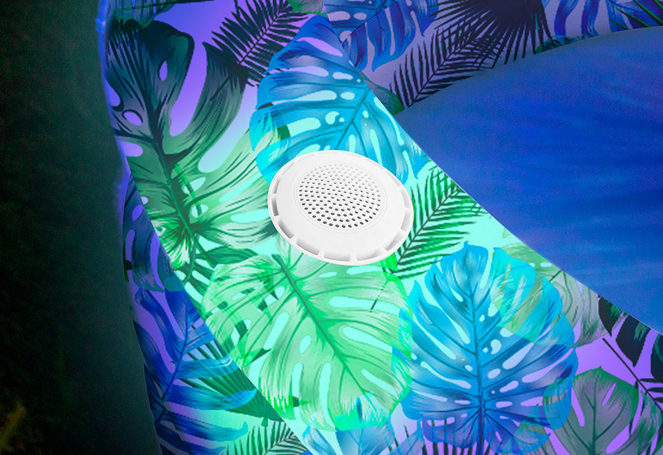 LED-Pool mit Bluetooth-Lautsprecher