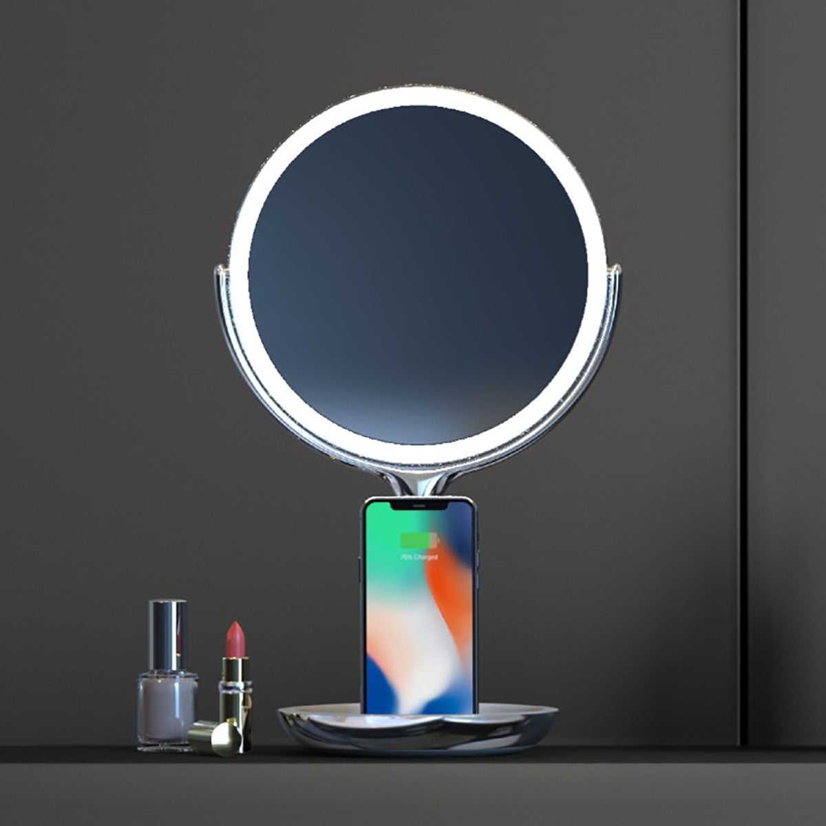 Spa Studio LED-Kosmetikspiegel mit kabelloser Ladefunktion