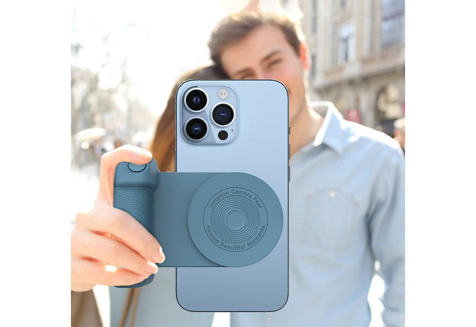 Magnetische handgreep voor selfies