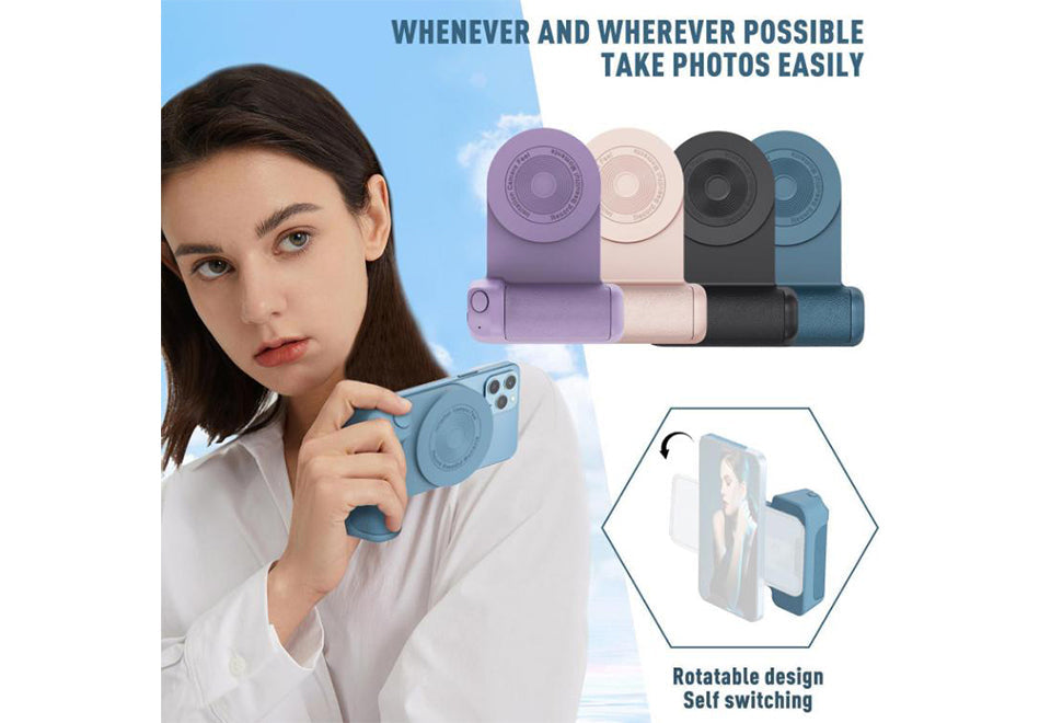 Magnetische handgreep voor selfies