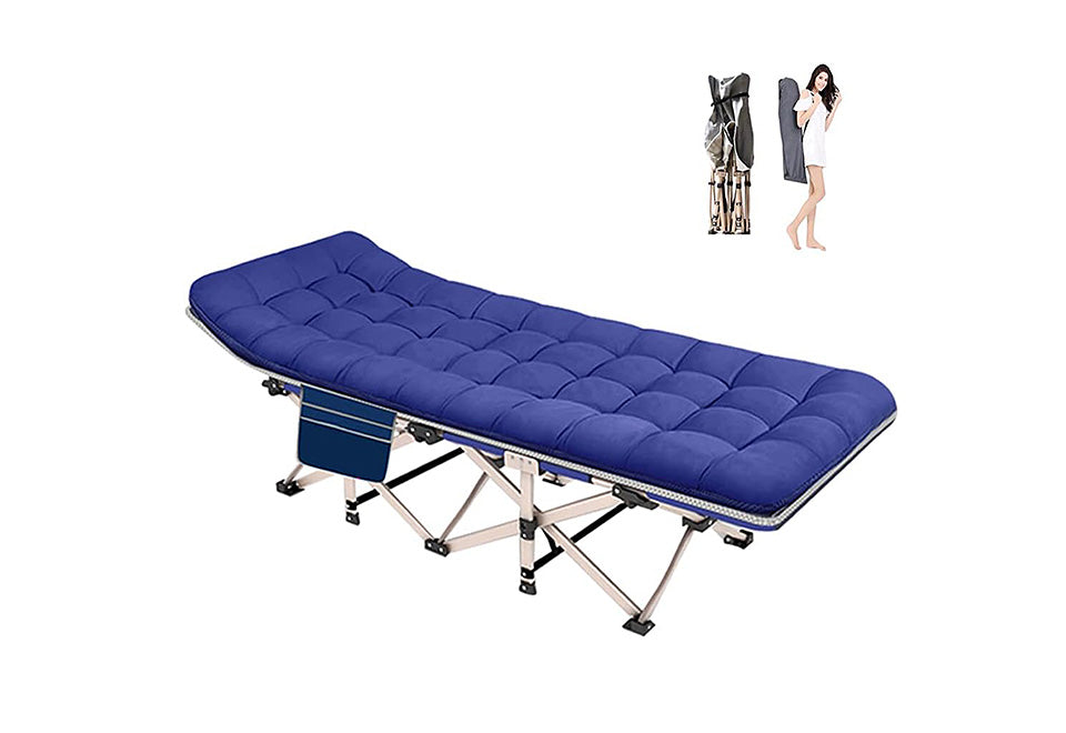 Draagbaar opklapbed met matras