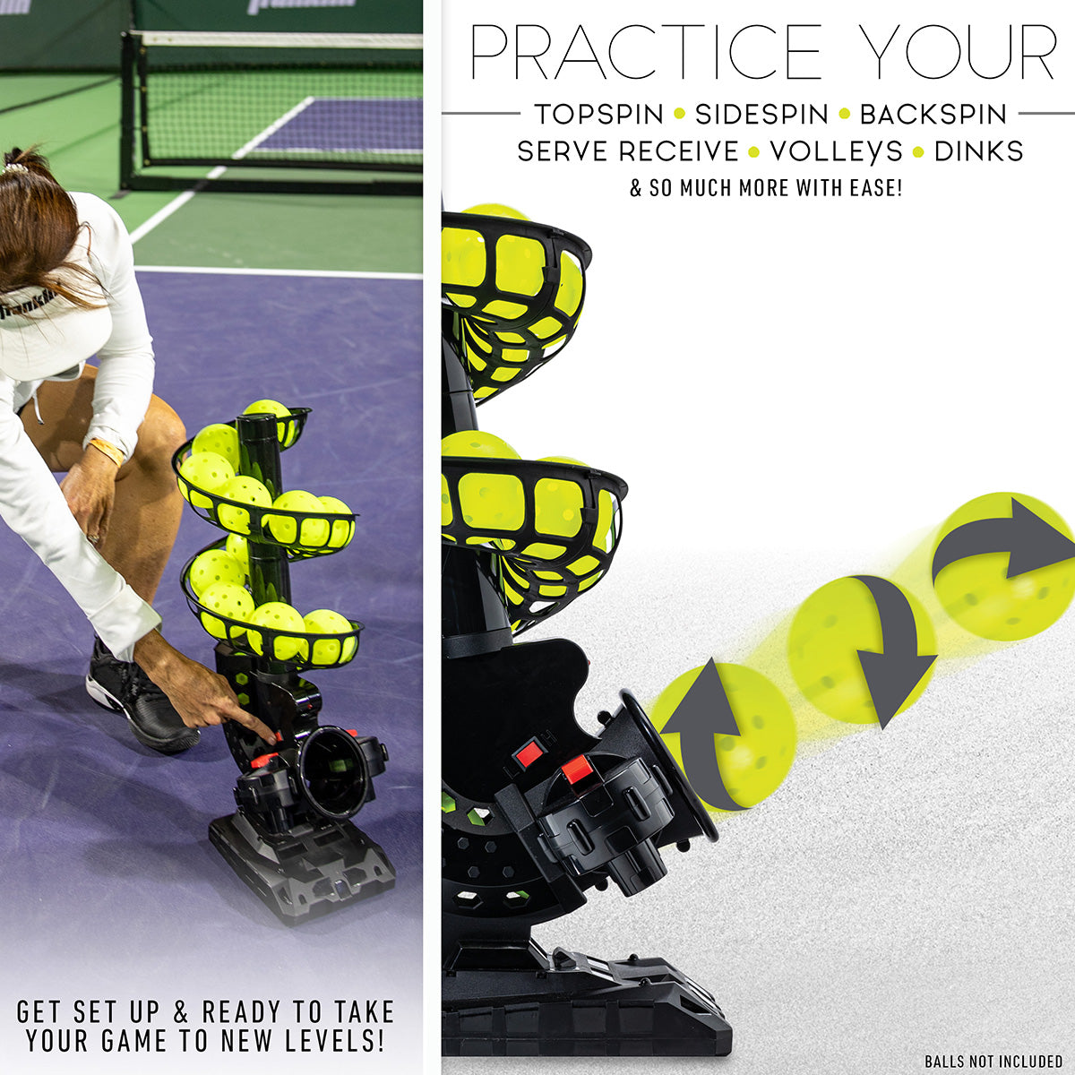 Automatische pickleball-werpmachine