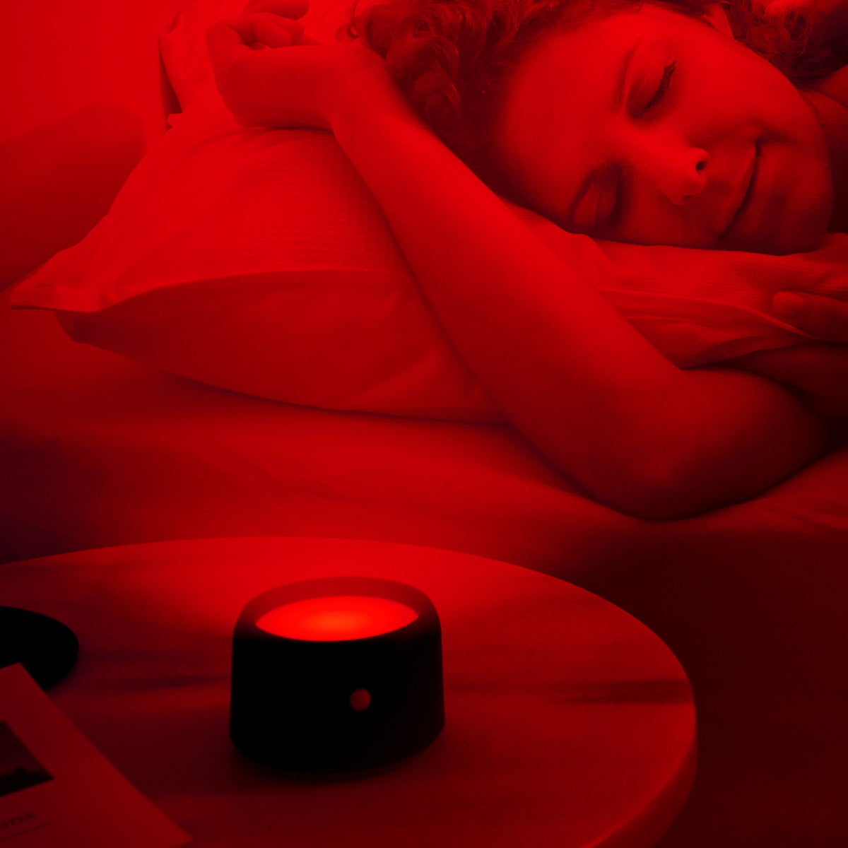 Gerät zur Schlaftherapie mit Rotlicht