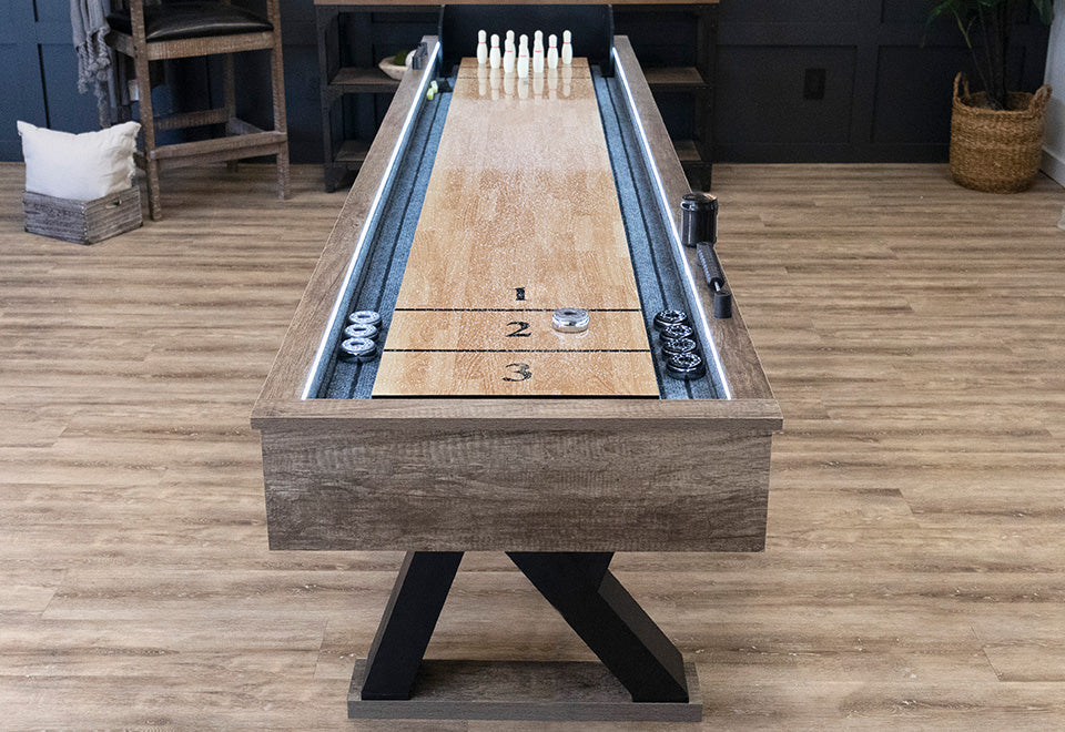 9' beleuchtetes LED-Shuffleboard