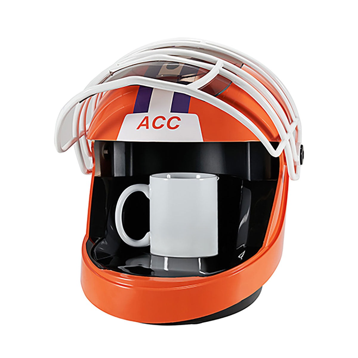 Cafetera con casco de juego de la NCAA