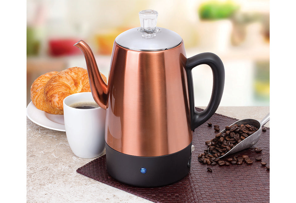 Cafetera de percolador de 8 tazas
