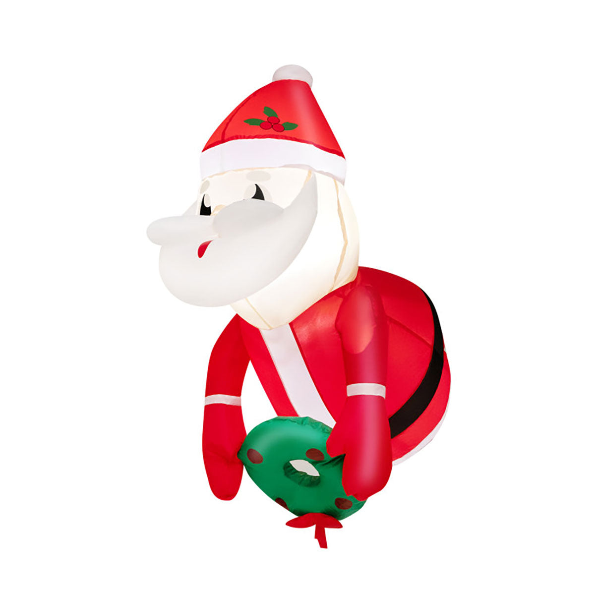 Opblaasbare Kerstman van 90 cm met zuignappen