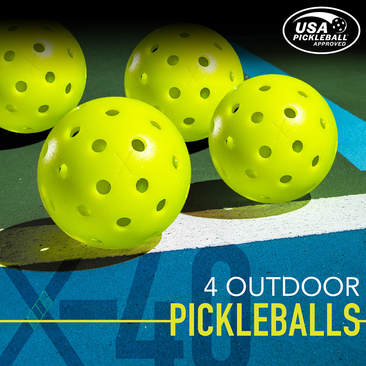 Officiële pickleballnetset (reglementaire afmetingen)