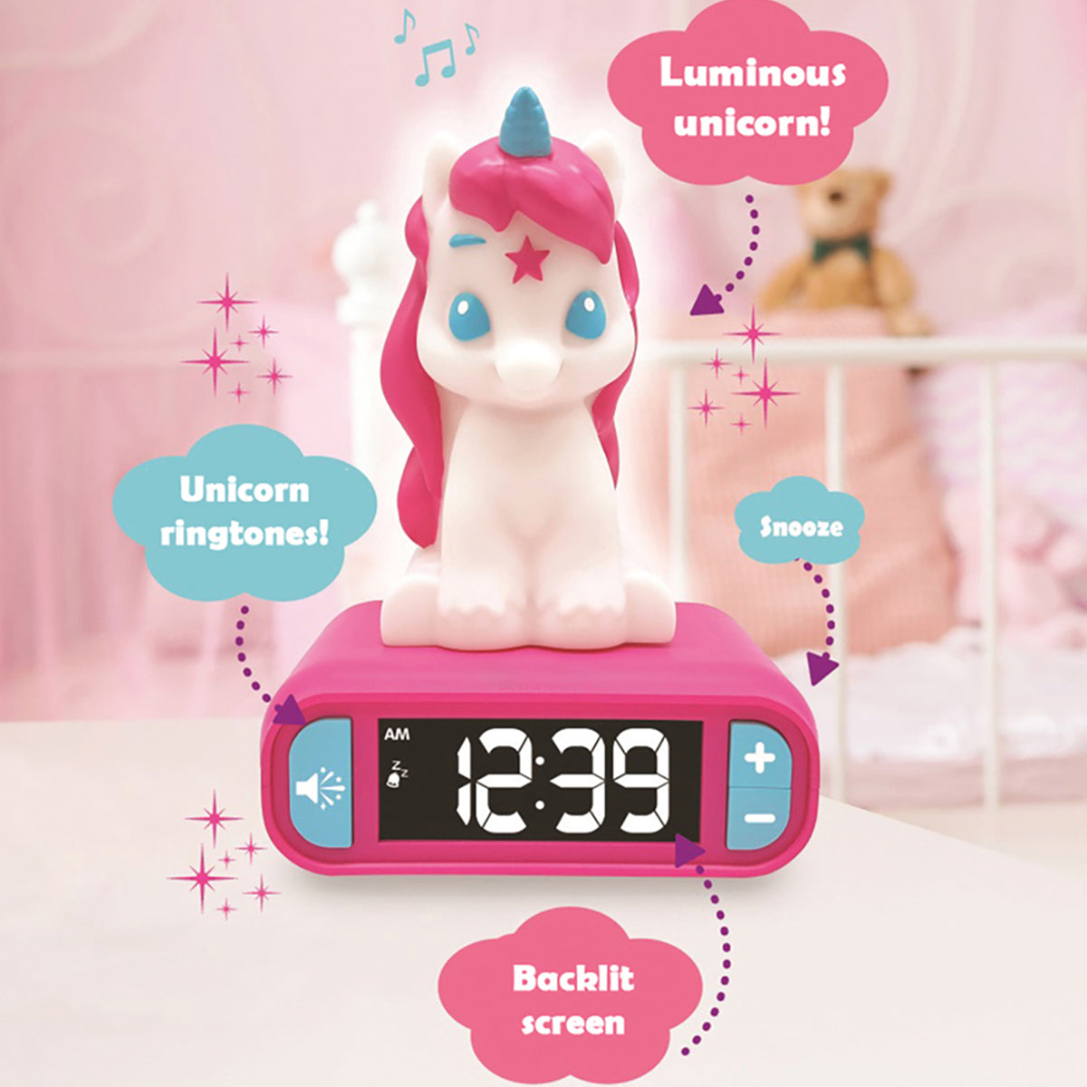 Digitaler Einhorn-Wecker mit Nachtlicht
