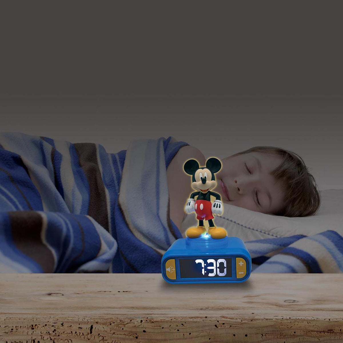 Mickey Digital Alarm Clock with Nightlight