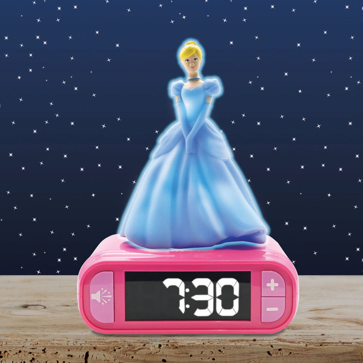 Disney Assepoester digitale wekker met nachtlampje