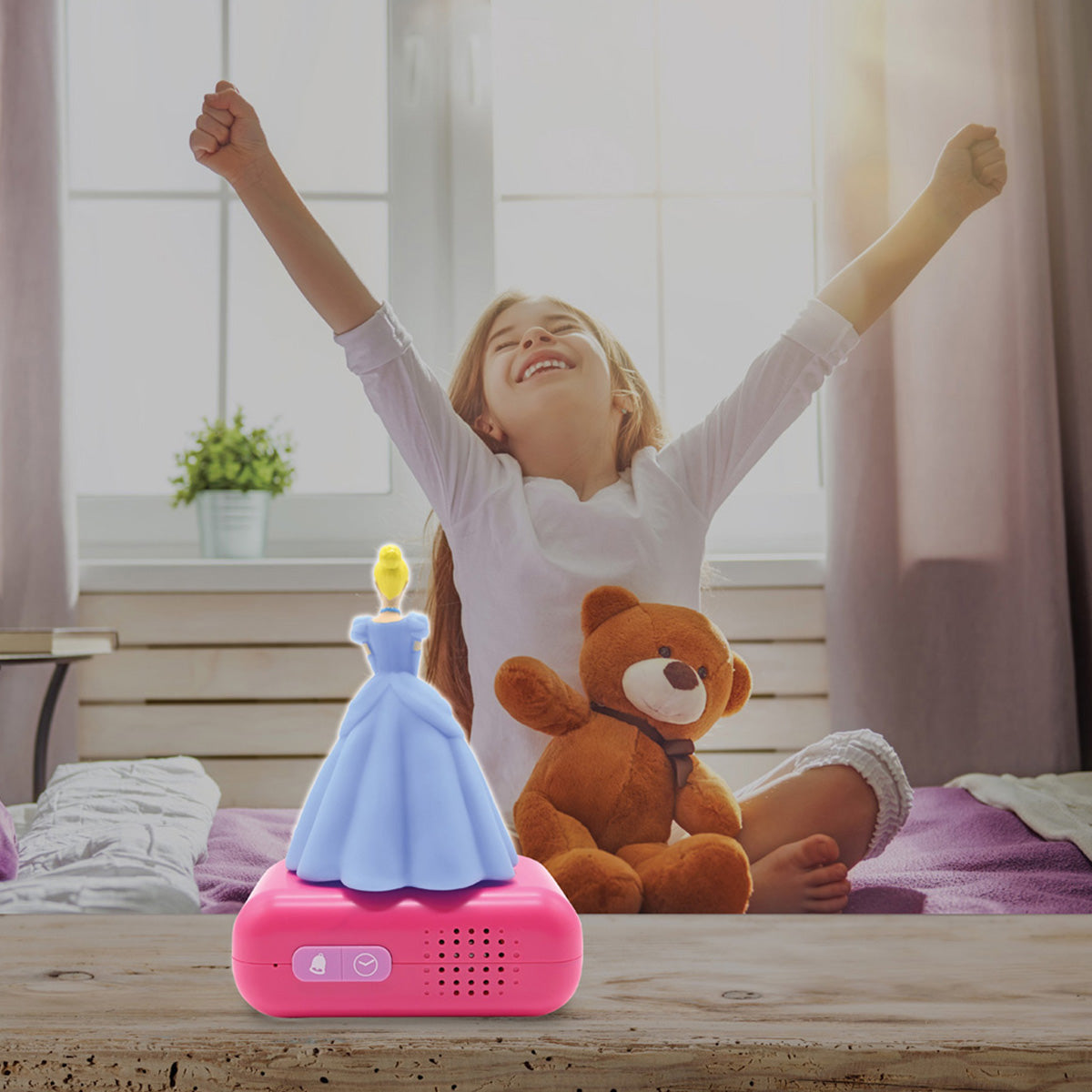 Disney Assepoester digitale wekker met nachtlampje