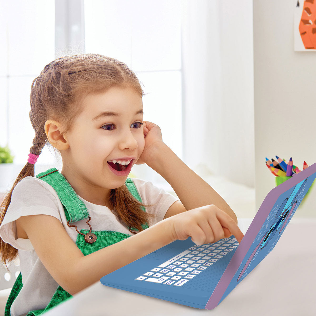 Disney Stitch Bilingual Talking Educational Laptop