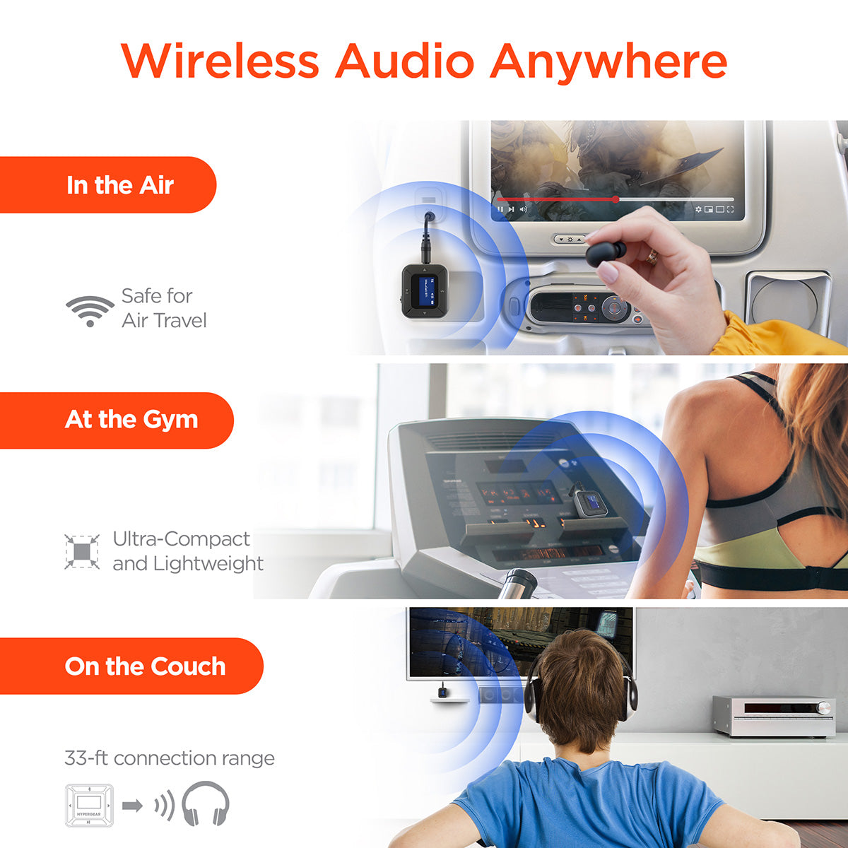 Bluetooth-Kopfhöreradapter und -Empfänger