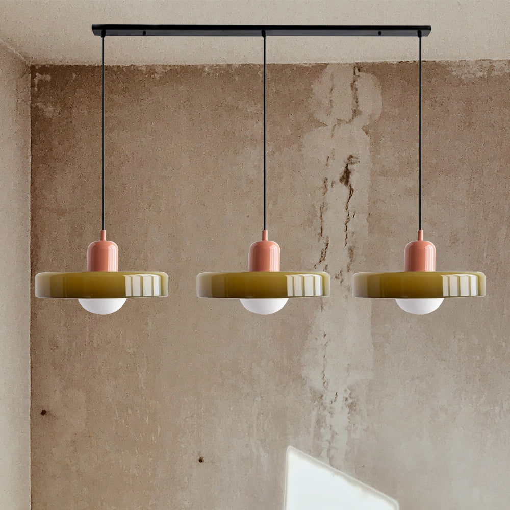 Glas-Pendelleuchte 12 Zoll höhenverstellbare Deckenleuchte für Schlafzimmer Nachttische modern minimalistisch nordische Hängelampe E27 Fassung für | Thomler