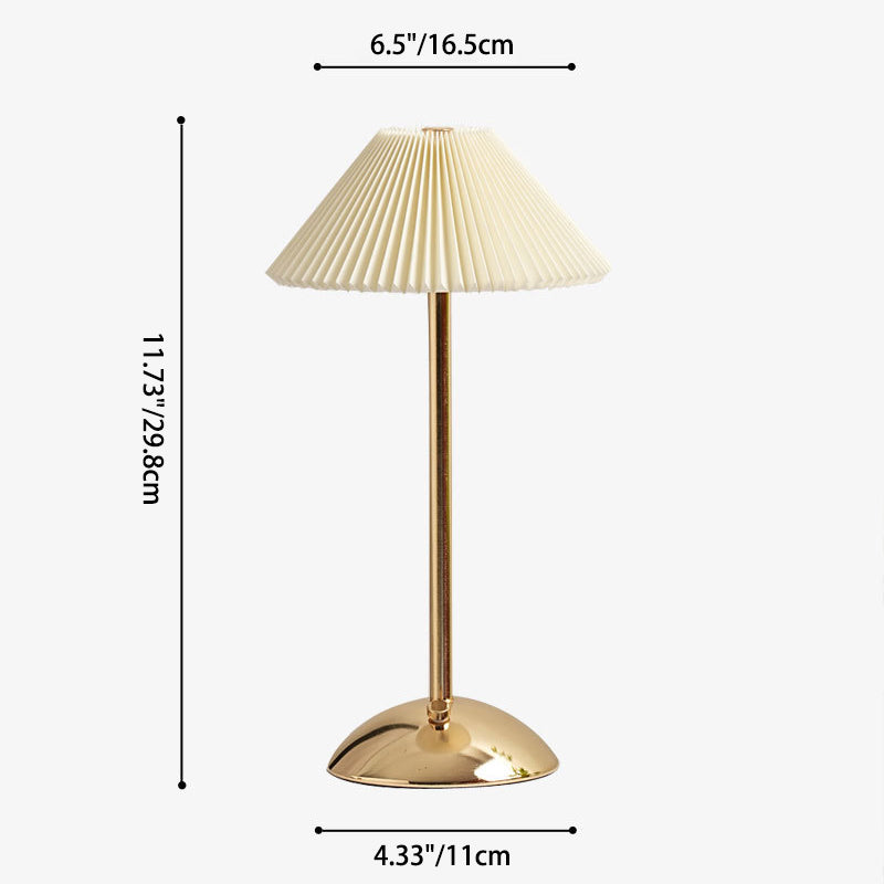 USB Powered Desk Lamp with Fabric Shade – 11.7 Inch Iron Light for Nightstand, Office & Bedroom – E14 Base, Multiple Finishes | Thomler