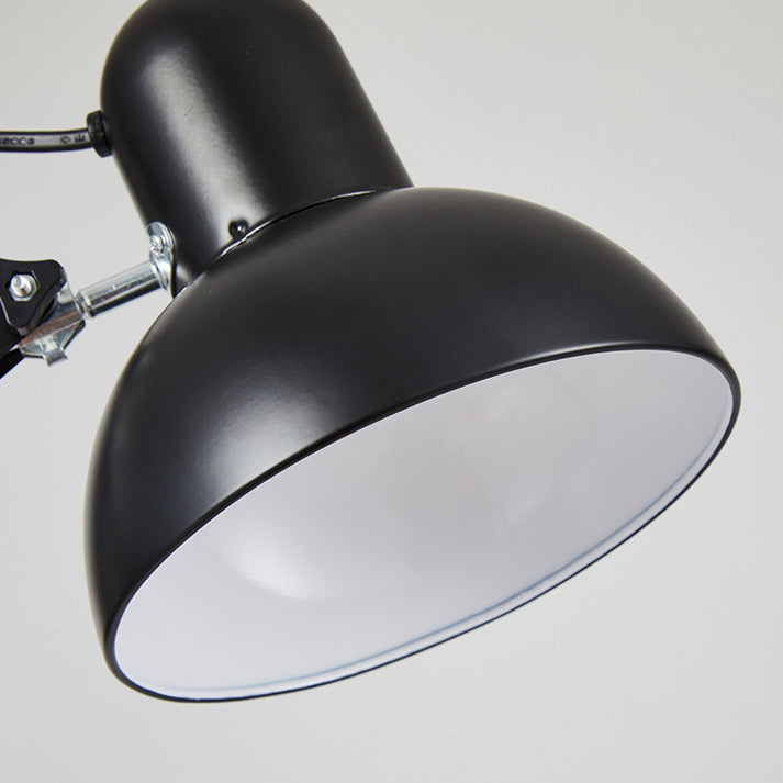 Klemmleuchte mit schwenkbarem Arm für Homeoffice, Schlafzimmer & Schreibtisch – E26-Fassung, industrielles Metall-Design, platzsparende Befestigung für Regale | Thomler