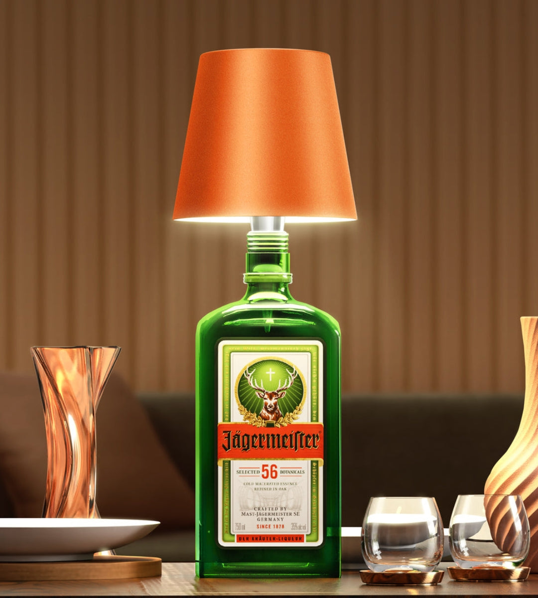 Rechargeable LED Bottle Topper Light 5.5 Inches Wireless Warm Glow Aluminum Cap for Wine Bottles Indoor Outdoor Dining Table Decor Cordless | Thomler