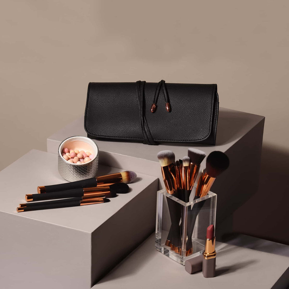 Set profesional de 12 brochas de maquillaje