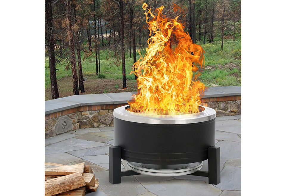 22'' rauchfreier Outdoor-Kamin für Holzfeuer