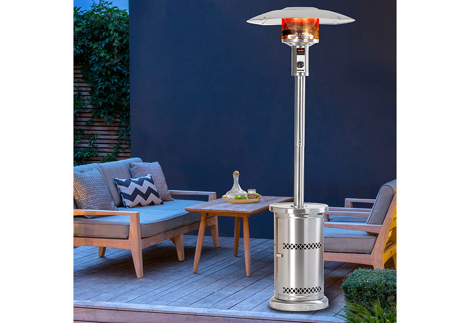 48.000 BTU RVS staande terrasverwarmer