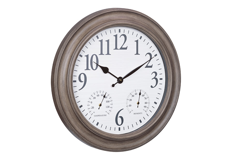 Reloj de pared de 26.2'' para interiores/exteriores