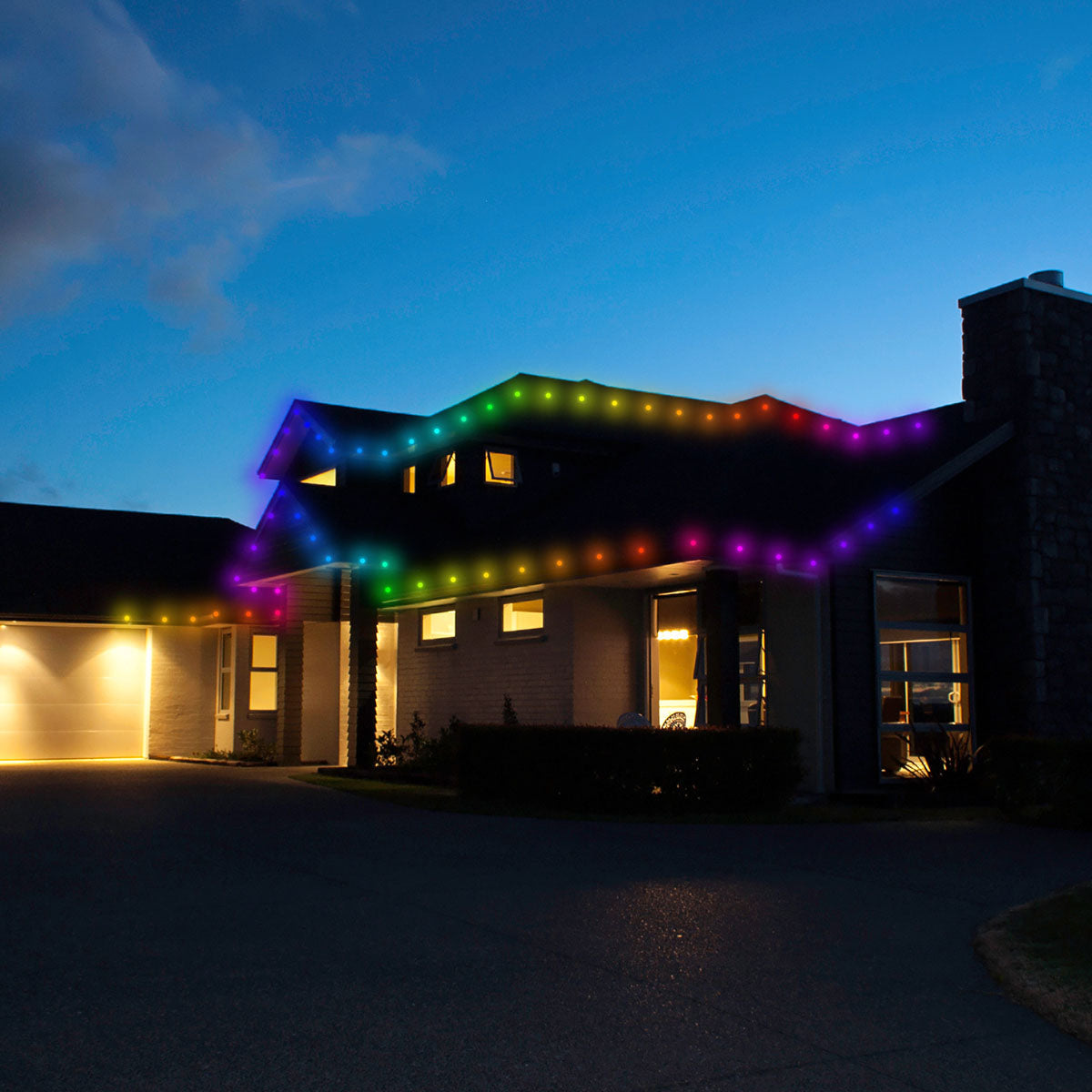 Intelligente LED-Lichterkette mit Lautsprechern