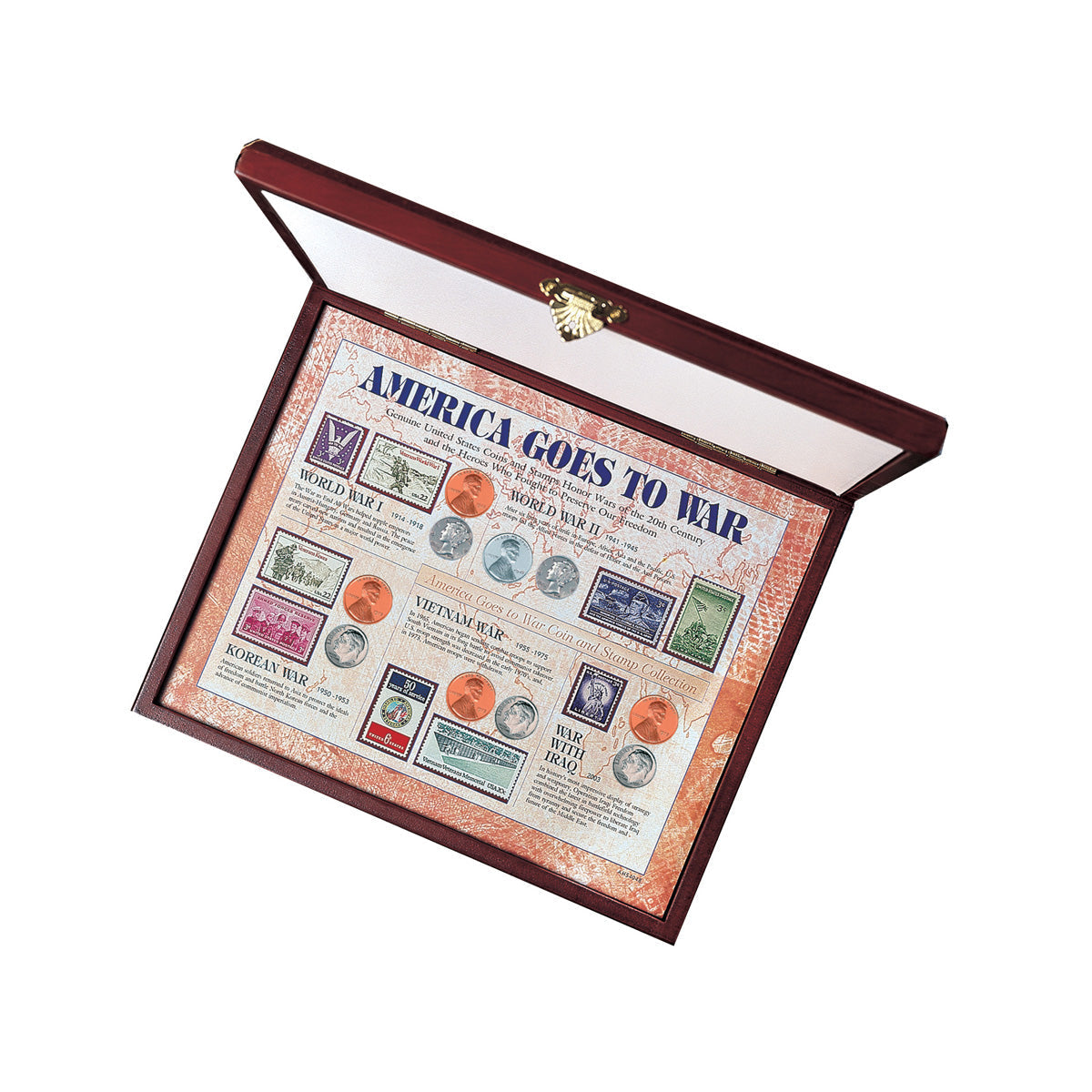 America Goes to War U.S. Mint Munt- en Postzegelcollectie