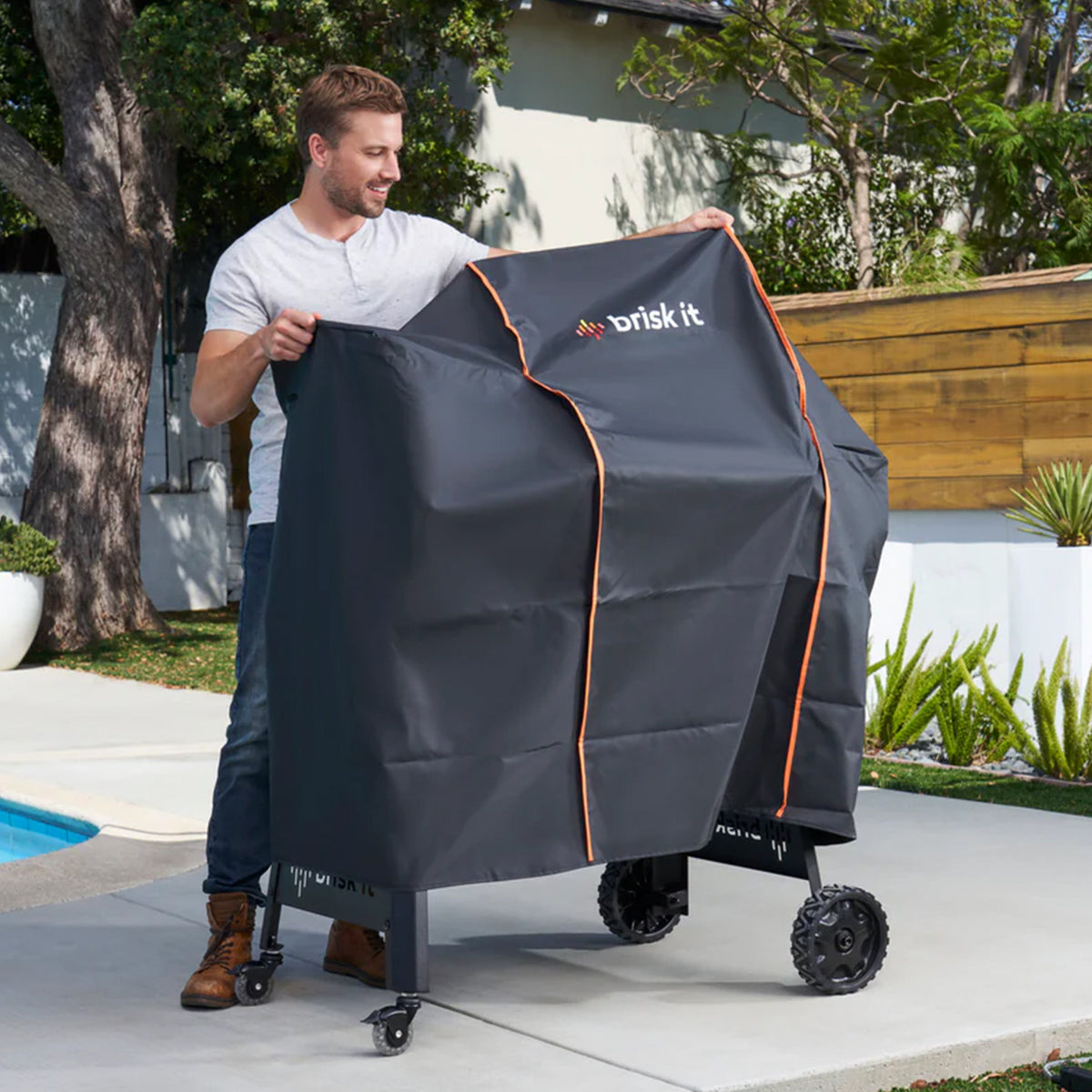 Grillhoes voor Smart Wood Pellet Smoker Grill