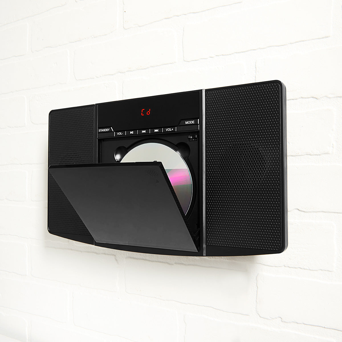 Wandgemonteerde stereo